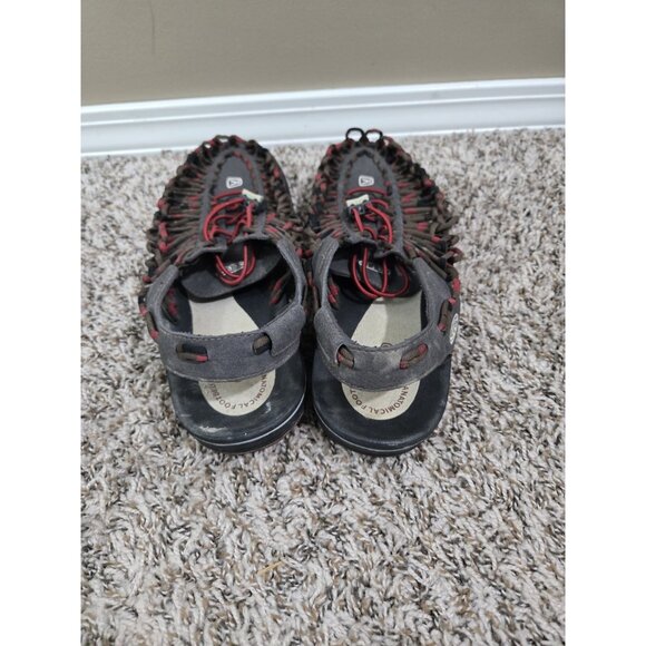 Keen Uneek Two Cord Bungee Brown Red Slingback Sandal Sz 10 Hiking Outdoors main image 10
